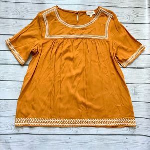 Orange Creek mustard yellow tunic-medium